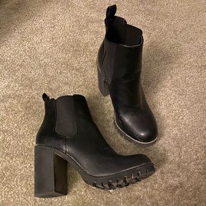 Black booties from soda